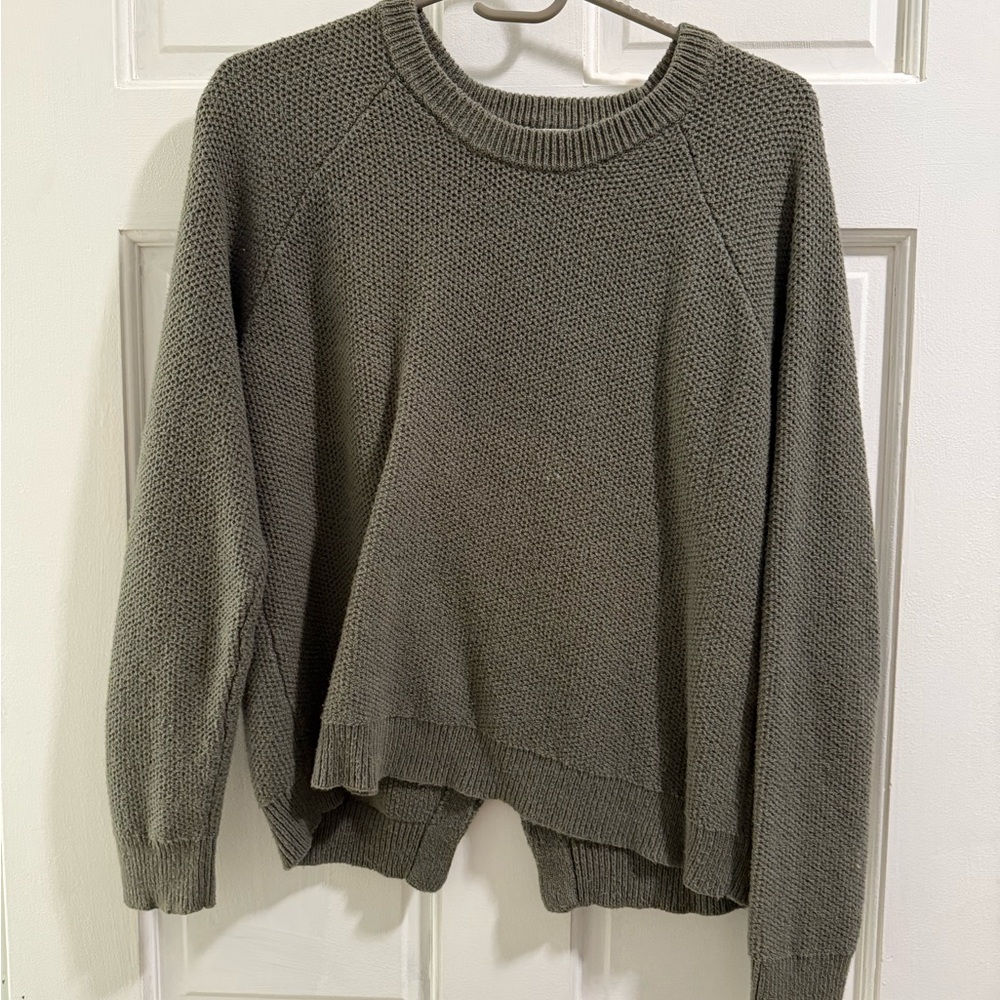 Madewell Olive Crew Neck Sweater